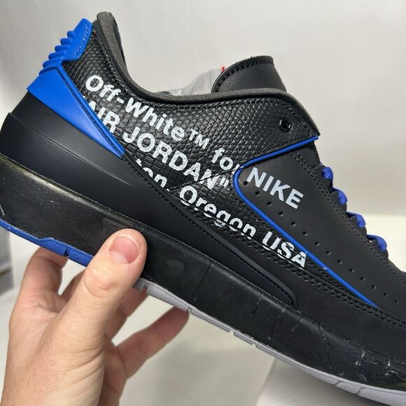 Off-White x Air Jordan 2 Retro SP Low “Black Varsity Royal\
